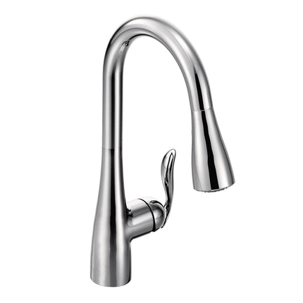 Moen Arbor Chrome One-Handle Kitchen Faucet with P