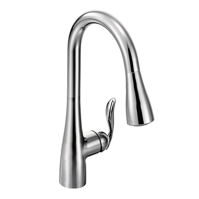 Moen Arbor Chrome One-Handle Kitchen Faucet with P