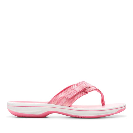 Clarks Women's Breeze Sea Flip-Flop, Pink Ombre, 4 UK