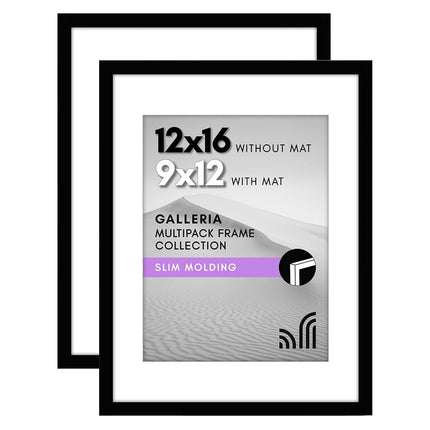 Americanflat 12x16 Picture Frame in Black - Set of