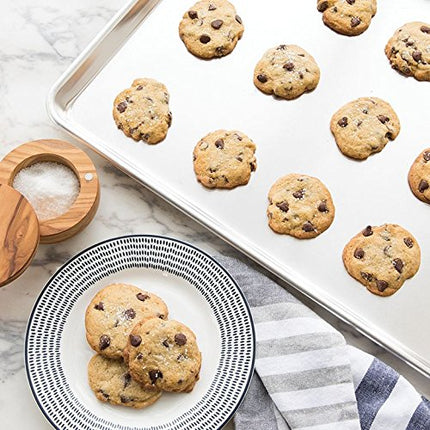 Bandeja de horno comercial de aluminio natural Nordic Ware, tamaño medio y tamaño cuarto