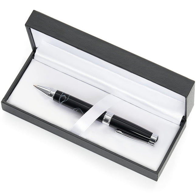 Lot de stylos à bille Arteza, encre noire, stylos argentés et métalliques, fournitures de bureau pour diplômés, professeurs et professionnels