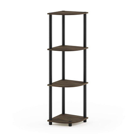 Furinno TURN-N-TUBE Corner Shelf, 4-Tier Corner Bo
