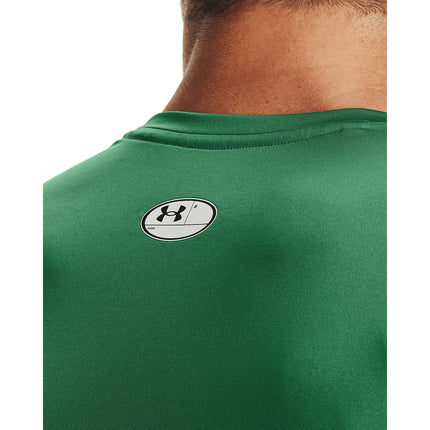 Under Armour Men's HeatGear Compression Long-Sleeve T-Shirt, Team Kelly Green (305)/White, S