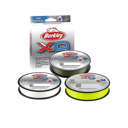 Berkley X9 Braided Fishing Line - 9 Strand Braid Line for Saltwater and Freshwater Fishing