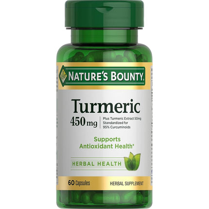 Nature's Bounty Turmeric Curcumin 450 mg, 60 Capsu