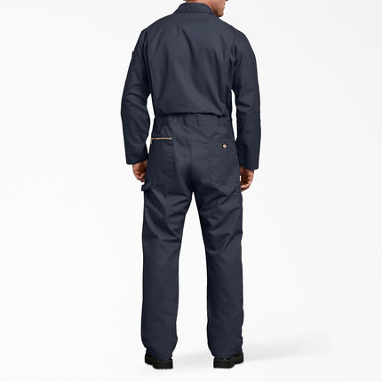 Dickies Mens Deluxe Long Sleeve Blended Work Utility Coveralls, Dark Navy, Large Tall US