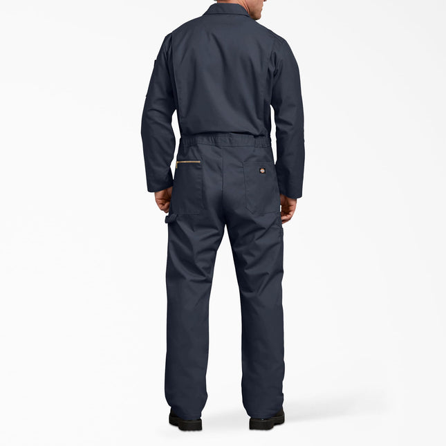 Dickies Mens Deluxe Long Sleeve Blended Work Utility Coveralls, Dark Navy, Large Tall US