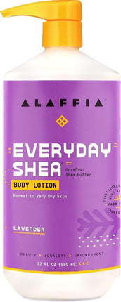 Lotion corporelle quotidienne au karité Alaffia, lavande, 946 ml