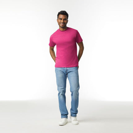Gildan Men's Ultra Cotton T-Shirt, Style G2000, Multipack, Heliconia (3-Pack), M (Pack of 3)