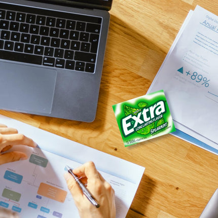 Wrigleys Extra Spearmint Sugarfree Chewing Gum Box Of 10 x 15 Stick Packs