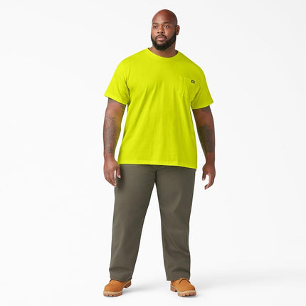 Dickies Men's Heavyweight Crew Neck Short Sleeve Tee T-Shirt, Bright Yellow, 3XL