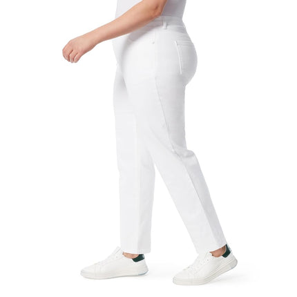 Gloria Vanderbilt Women's Amanda Taper Jeans, Vintage White, 4 Short UK