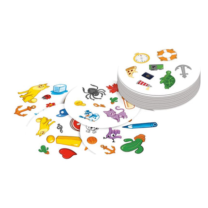 Zygomatic Spot It! Classic Card Game (2024 Refresh) - Pocket Eco Edition, 5-in-1 Visual Perception Game for Quick Reflexes and Family Fun, Ages 6+, 2-8 Players, 10 Minute Playtime, Made