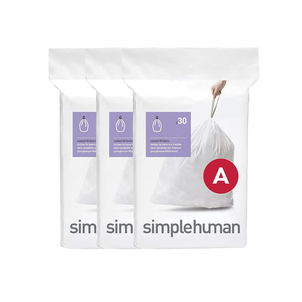 simplehuman Code A 90 Count, Genuine Custom Fit Li