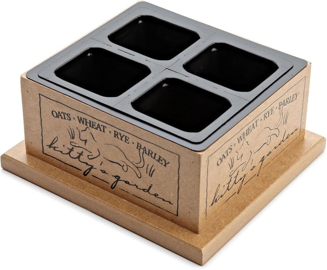 Smartcat 3844 Kitty’S Garden Edible Grass Planter 6.8 x 6.2 x 3 inches