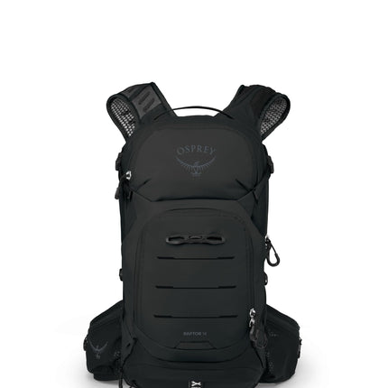 Osprey Raptor 14L Men's Mountain Biking Backpack with Hydraulics Reservoir, Black, Black, One Size, Mountain Biking Backpack With Hydraulics Reservoir