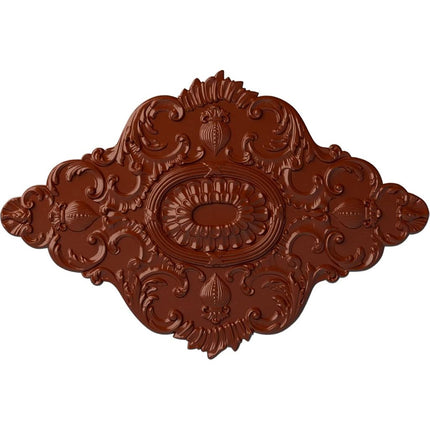 Ekena Millwork CM42X28ASFIF 42 3/4 W x 28 7/8 H x 1" P Ashford Ceiling Medallion, FireBrick