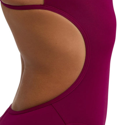 ARENA Women's Solid Team MaxLife Sports Swimsuit Lace Back One Piece Racing Tech Suit Competition Training Athletic Swimwear