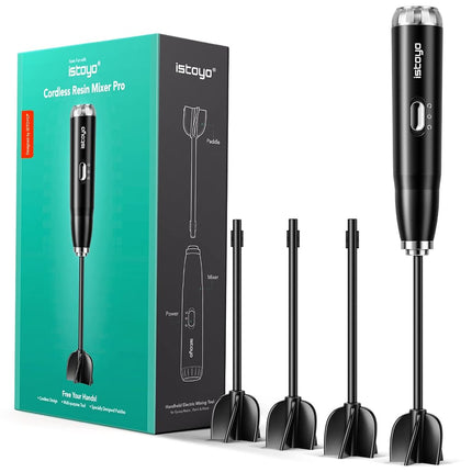 ISTOYO Resin Mixer, Handheld Battery Epoxy Stirrer