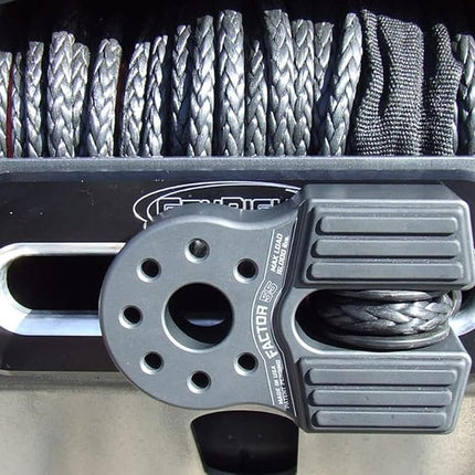 Factor 55 00050-04 Flatlink Original Folding Winch Shackle Bracket Max Load Rating 16,000 lb Ultimate Failure Greater Than 40,000 lb Ideal for 4x4 Off Road Adventures – Black
