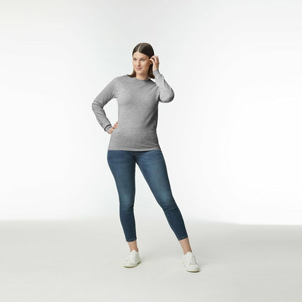 Gildan Men's Heavy Cotton Long Sleeve T-Shirt, Style G5400, 2-Pack, Sport Grey, XXL