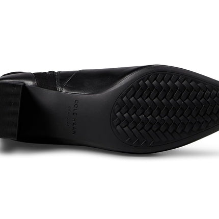 Cole Haan Women's The Go-to Block Heel Tall Boot 45mm Fashion, Black Leather, 8.5 UK