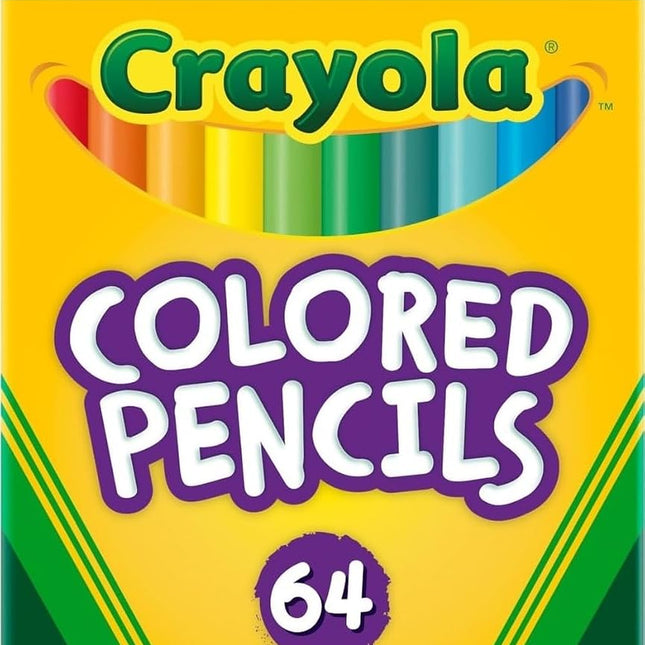 Crayola Mini Colored Pencils in Assorted Colors, Coloring Supplies for Kids, 64ct