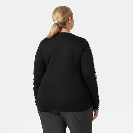 Helly Hansen Women's W HH Lifa Crew, Black, 2XL