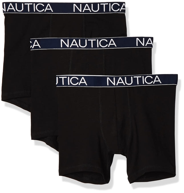 Nautica Men's 3-Pack Classic Cotton Stretch Boxer 