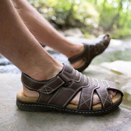 Dockers Men's Searose Fisherman Sandal, Black, 12 UK