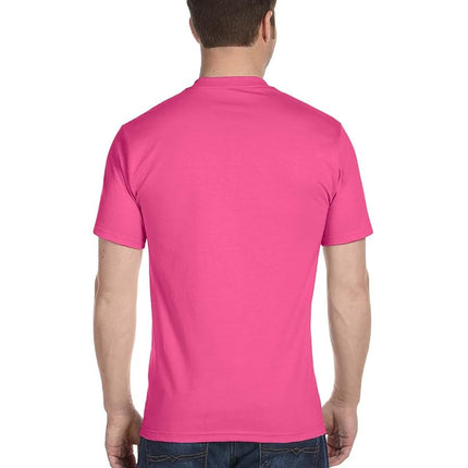 Hanes Mens 5.2 Oz. ComfortSoft® Cotton T-Shirt (5280) -Wow Pink -S