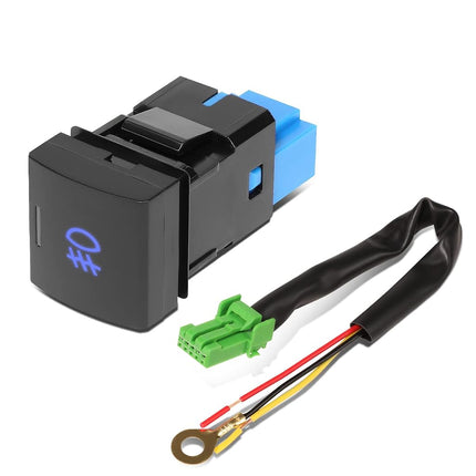 DNA MOTORING FLSW-019 Car Dash Mount Fog Light Lamp Switch with Wiring Harness Compatible with 2019-2022 RAV4 / 2018-2022 Camry / 2020-2022 Corolla