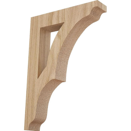Ekena BKTW01X08X12AVRO 1 3/4" W x 8 1/2" D x 12" H Large Avila Wood Bracket, Red Oak