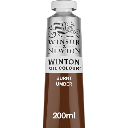 Winsor & Newton Winton 200ml Oil Colour - Burnt Um