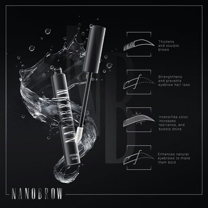 NANOBROW Eyebrow Renewal Serum (5 ml) - Thickens, Darkens, Strengthens Brows - Transparent