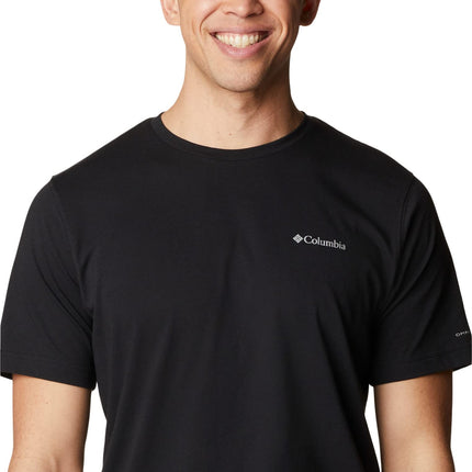 Columbia Camiseta de manga corta Thistletown Hills para hombre, Negro, 6X