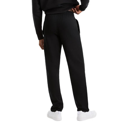 Champion Men's, Powerblend, Fleece Open-Bottom Sweatpants (Reg. Or Big & Tall) Pants, Black C Patch Logo, X-Large