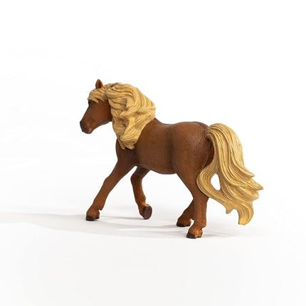 Schleich Horse Club - Iceland Pony Stallion Toy Figurine - Kids 5+ | 13943