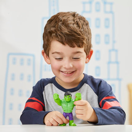 SPIDEY AND HIS AMAZING FRIENDS Marvel Hulk Hero Figure Toy, 10-cm-scale Action Figure for Children Ages 3 and Up