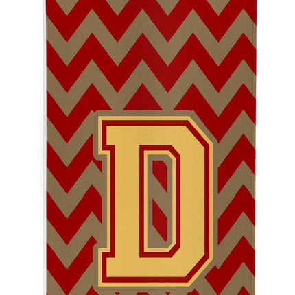 Letter D Chevron Garnet and Gold Ultra Beverage In