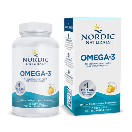 Nordic Naturals - Omega-3, Cognition, Heart Health, and Immune Support, 120 Soft Gels
