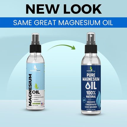 Essentially Based Magnesium Oil Spray | 236ml | Magnesium Spray for Muscles, Restless Legs & Aching Joints | Improve Sleep & Reduces Migraines | Transdermal Magnesium | Magnesium Chloride Oil