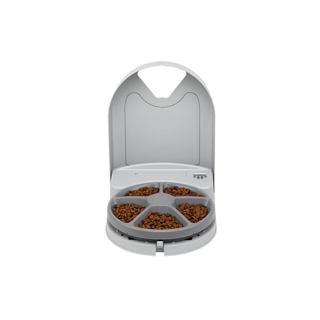 PetSafe 5 Meal Automatic Dog and Cat Feeder, Dispenses Dog Food or cat Food, Digital Clock