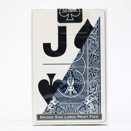 Bicycle Large Print Bridge Size Playing Cards, 1 Deck, Red & Blue