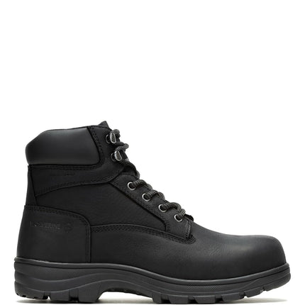 Wolverine Carlsbad Mens 6" Steel Toe Waterproof Work Boots, Black, 11.5 UK
