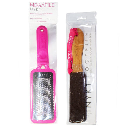 NYK1 Foot File & Smoothie Duo For Healthy Feet | Pink Megafile & Smoothie