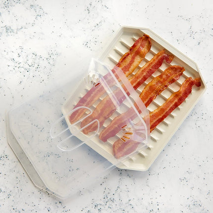 Nordic Ware Rejilla para Tocineta con Tapa, 26x20x5 cm