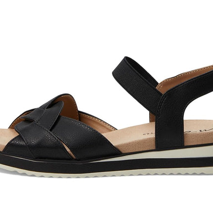 Sandalias con tira al tobillo Zuri para mujer de LifeStride, negras, 6 anchas
