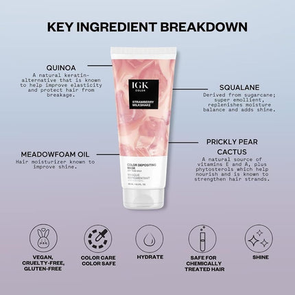 IGK Color Depositing Mask - Strawberry Milkshake